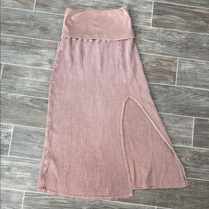 Waffle Free People Maxi Skirt